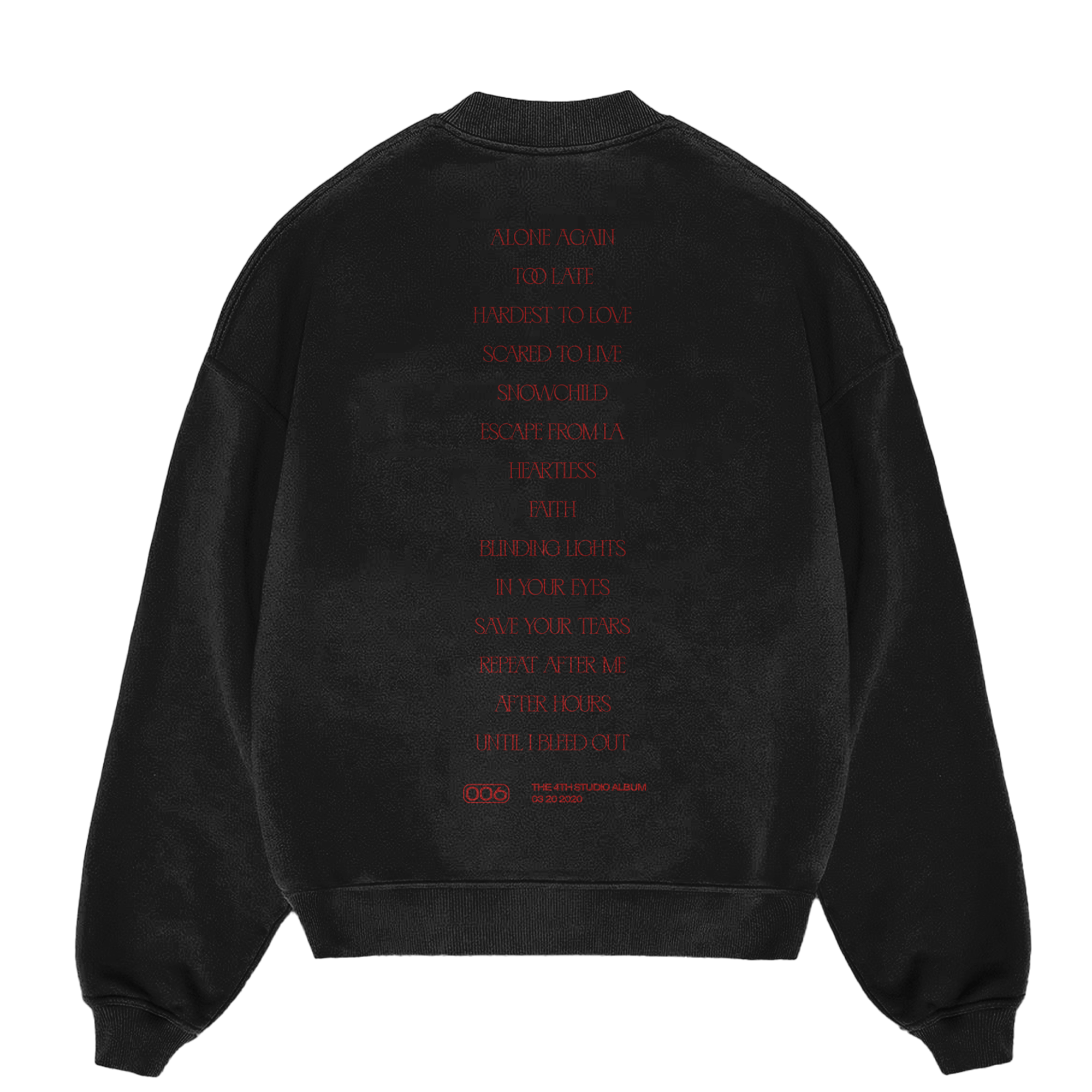 AFTER HOURS CREWNECK Back