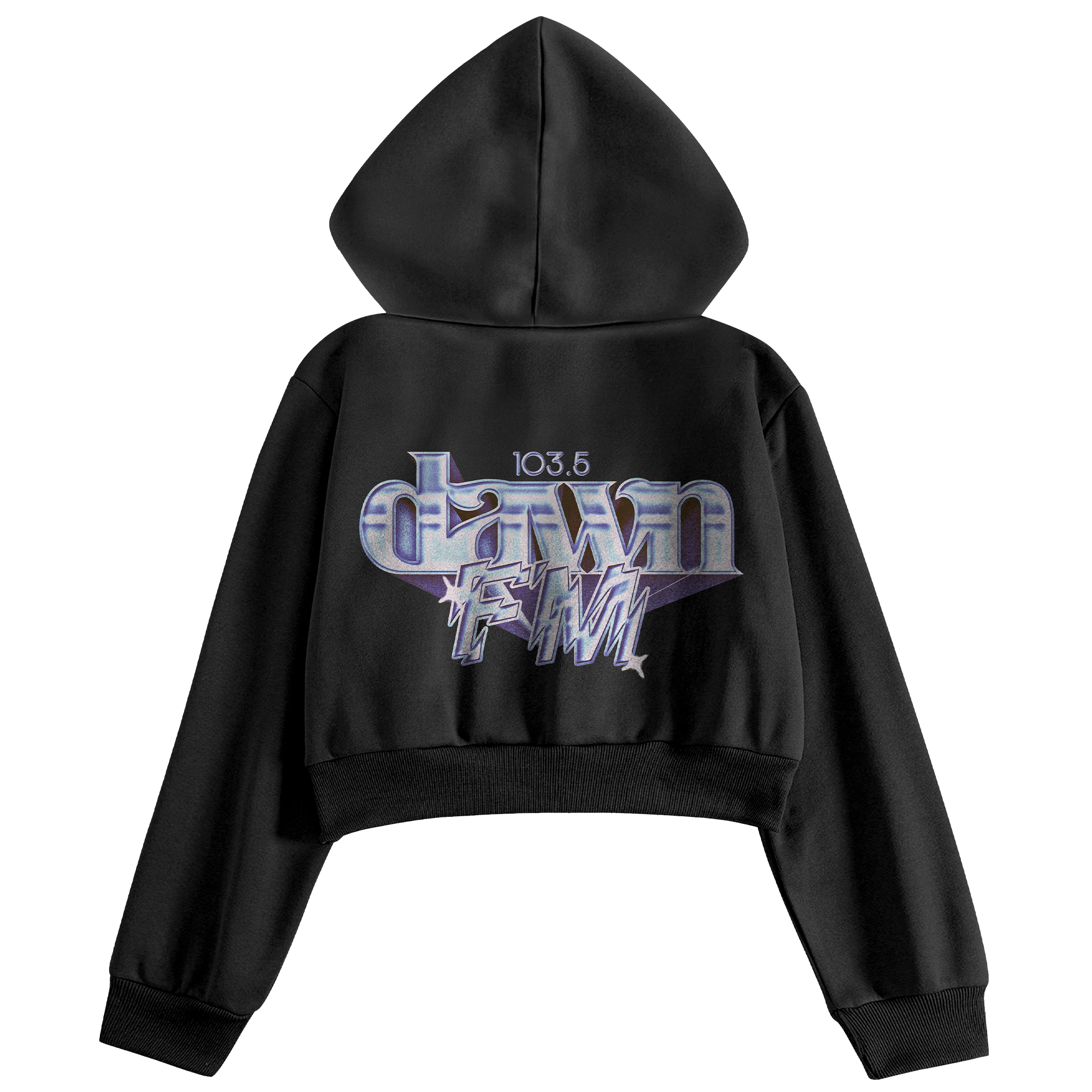 DAWN FM WOMENS ZIP HOODIE Back