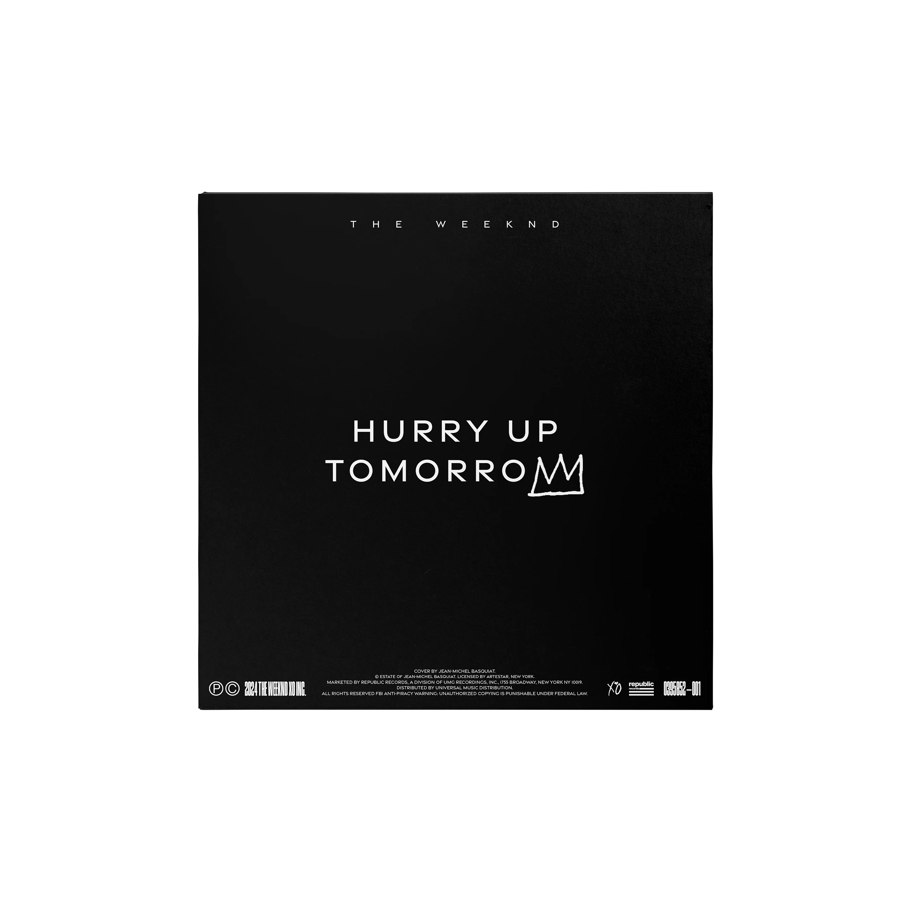 The Weeknd x Basquiat 'Hurry Up Tomorrow' Collector's Edition Vinyl Back