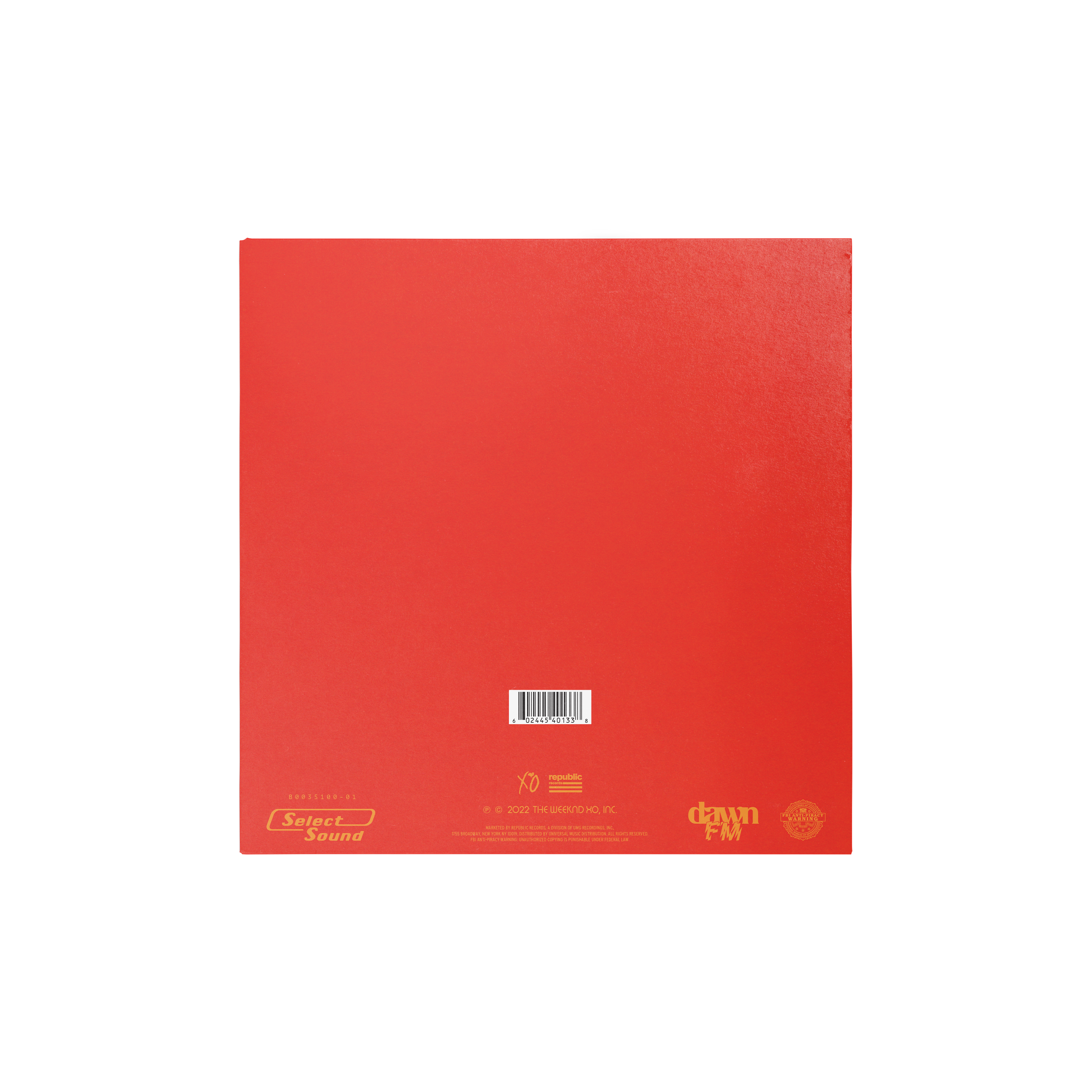 DAWN FM (D2C) 2LP BACK